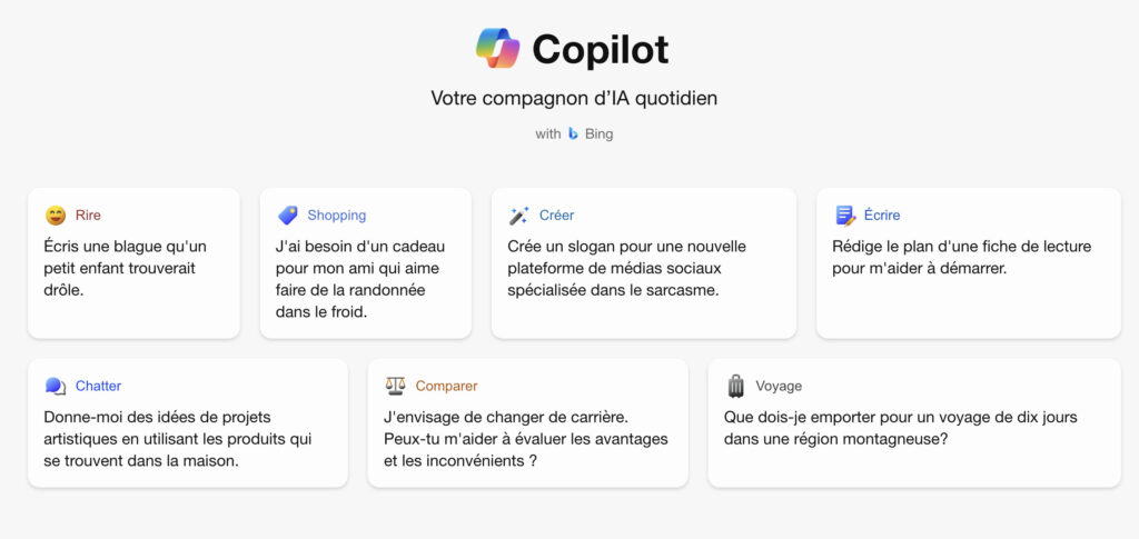 Copilot est déjà en ligne.