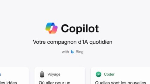 La nouvelle interface web de Copilot. // Source : Numerama