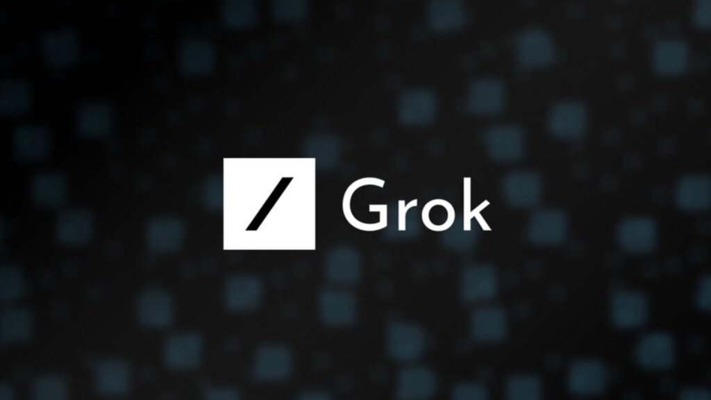 Le logo de Grok, l'IA d'Elon Musk // Source : Grok / xAI