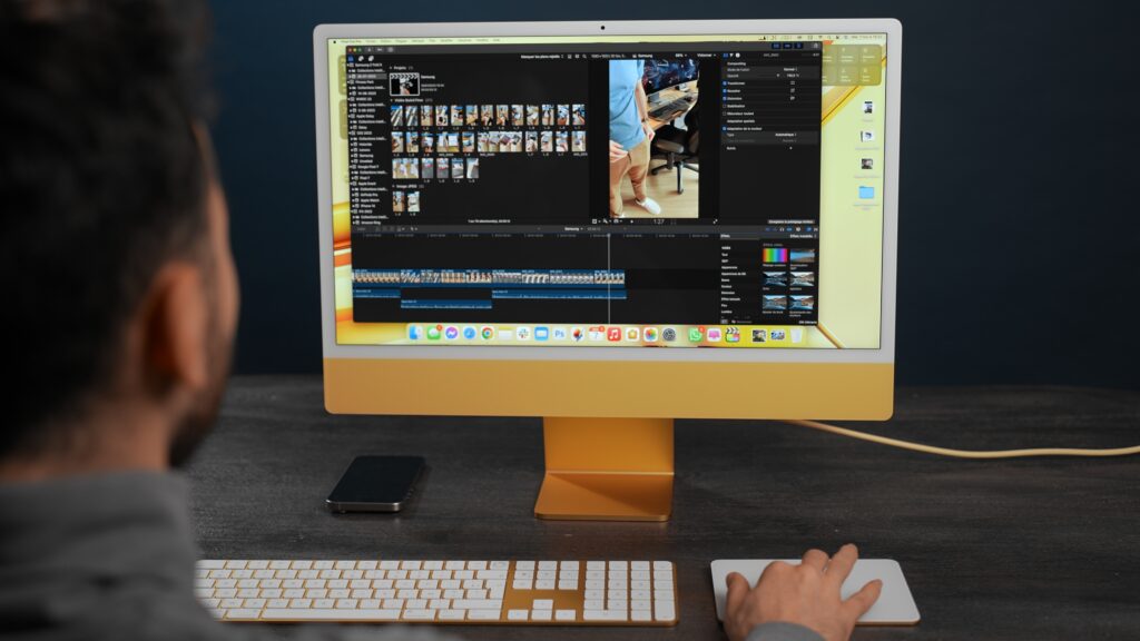 L'iMac M3 en jaune.