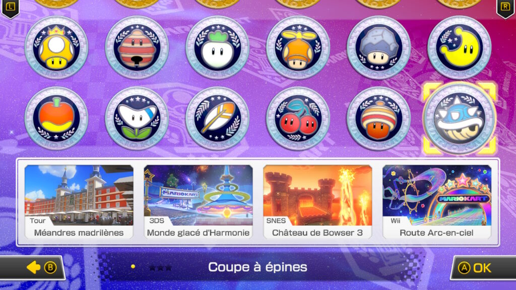 Une deuxième page entière de circuits, Nintendo a mis 21 mois, mais a tenu sa promesse.