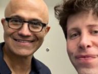 Satya Nadella et Sam Altman. // Source : X