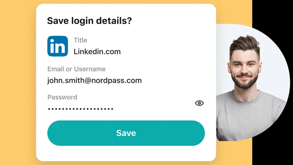 NordPass vous permet d'enregistrer et de sécuriser toutes vos informations de connexion en un clic // Source : NordVPN