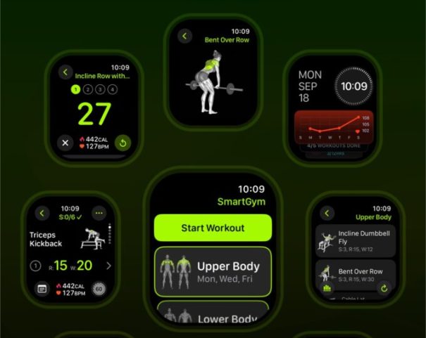 SmartGym sur watchOS.