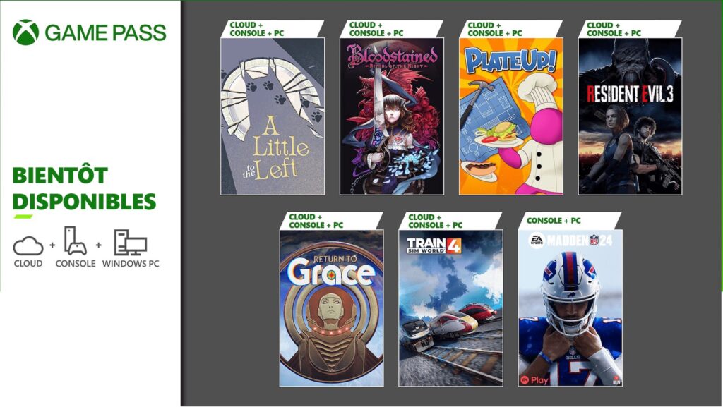 Le Xbox Game Pass en février 2024 // Source : Microsoft