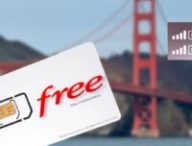 Une carte Free Mobile à San Francisco. // Source : Numerama