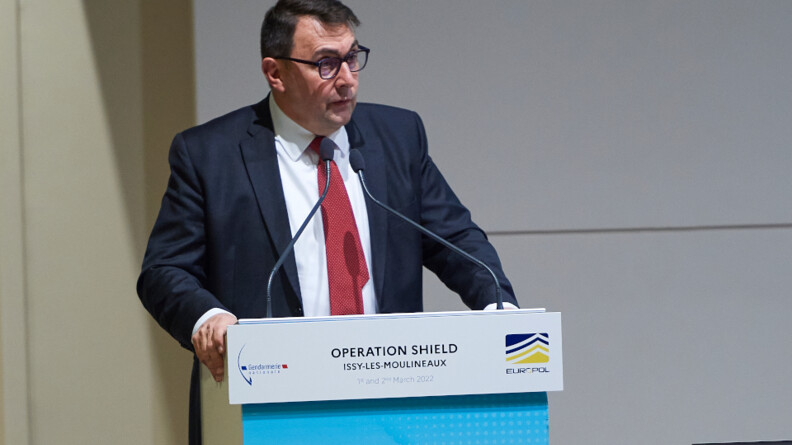 Le Général Lecouffe, directeur opérationnel d'Europol. // Source : Europol