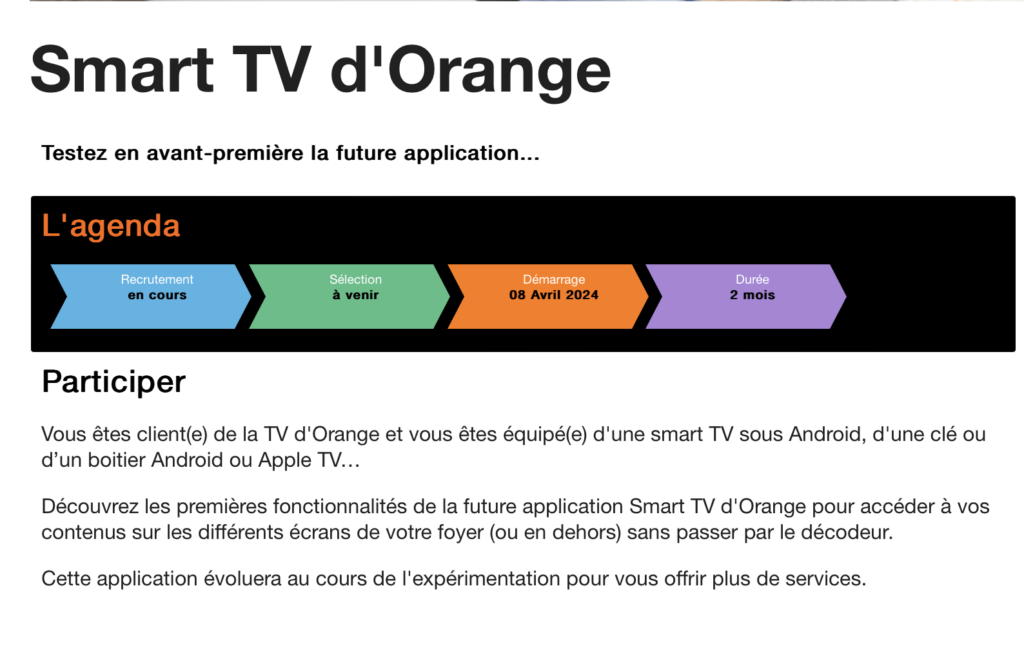 L'expérimentation disponible sur le Lab'Orange.