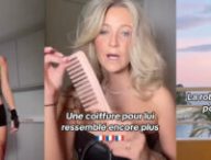 Extrait des TikToks de la fausse "Amandine Le Pen" // Source : Capture TikTok