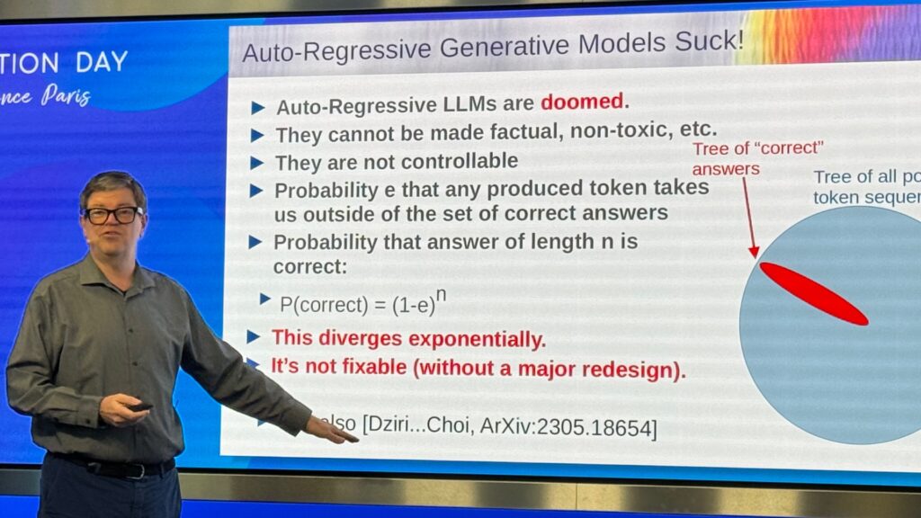 Pour Yann Le Cun, les modèles autoregressifs « sont nuls ». // Source : Numerama