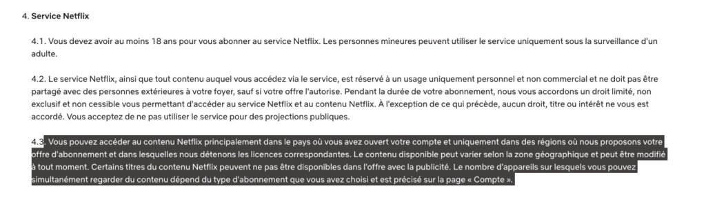 Netflix CGU VPN