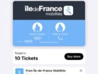 L’interface du passe Navigo dans Apple Wallet. // Source : Capture Numerama