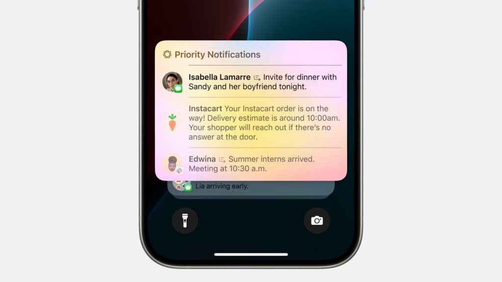 Dans iOS 18, Apple Intelligence doit trier vos notifications à votre place. En France, l'ancien système restera en place.