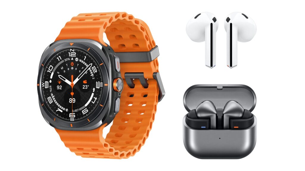 Les supposés Galaxy Watch Ultra et nouveaux Galaxy Buds.