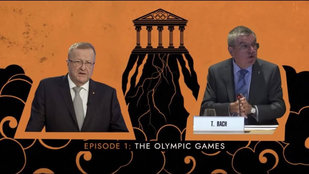 Un extrait du faux documentaire Olympics Has Fallen // Source : Capture d'écran Numerama