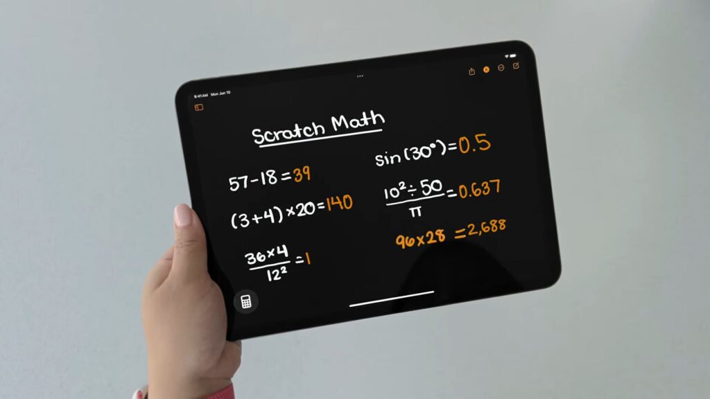 Les nouvelles calculatrices pour iPad // Source : Capture d'écran Numerama