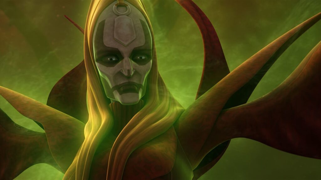 La terrifiante Mère Talzin, présente dans The Clone Wars, a inspiré des personnages de The Acolyte // Source : Lucasfilm