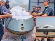 Le drone chinois saisi par les douanes italiennes. // Source : Guardia di Finanza