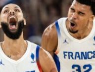 France - Allemagne en basket aux JO 2024 // Source : Twitter EDF