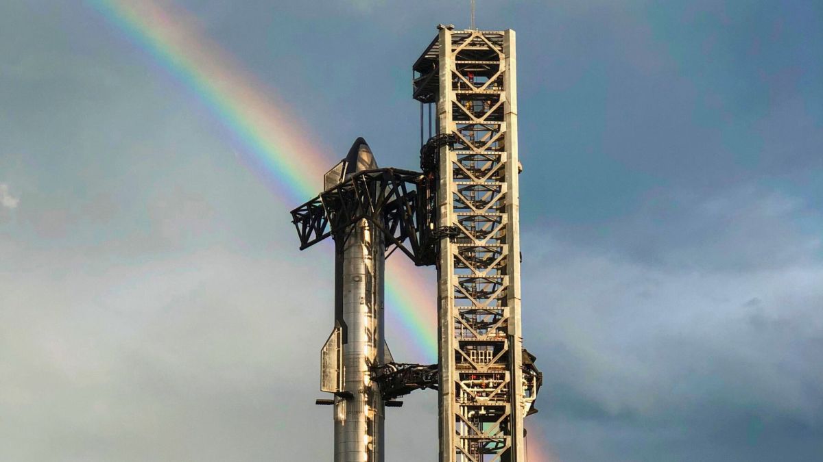 Starship. // Source : Flickr/CC/SpaceX (photo recadrée et modifiée)