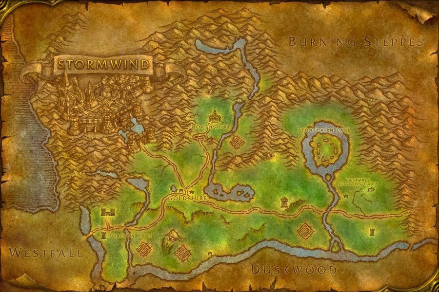 Map of Elwynn Forest