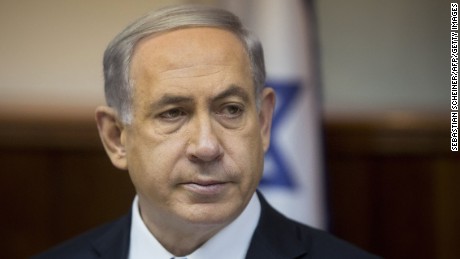 Israeli Prime Minister Benjamin Netanyahu chairs the weekly cabinet meeting at his Jerusalem office on February 8, 2015. AFP PHOTO / POOL / SEBASTIAN SCHEINER        (Photo credit should read SEBASTIAN SCHEINER/AFP/Getty Images)