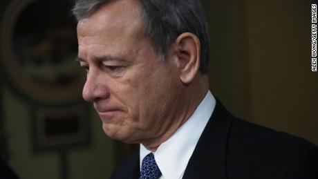 U.S. Supreme Court Chief Justice John Roberts leaves after day five of the Senate impeachment trial against President Donald Trump at the U.S. Capitol January 25, 2020 in Washington, DC. 