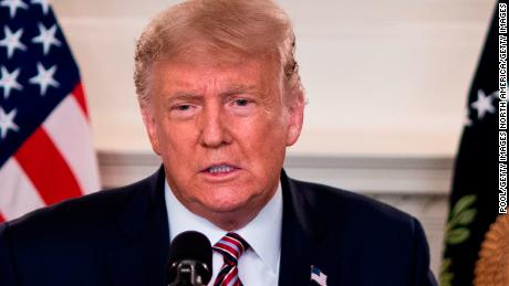 WASHINGTON, DC - SEPTEMBER 09:  U.S. President Donald Trump reveals his list of potential Supreme Court nominees in the Diplomatic Reception Room of the White House on September 9, 2020 in Washington, DC. Trump also fielded questions about the coronavirus and Bob Woodward&#39;s new book about him. (Photo by Doug Mills-Pool/Getty Images)