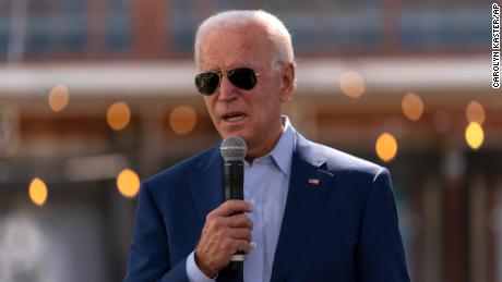 Democratic presidential candidate former Vice President Joe Biden speaks during a Biden for President Black economic summit at Camp North End in Charlotte, N.C., Wednesday, Sept. 23, 2020. (AP Photo/Carolyn Kaster)