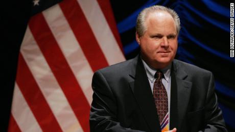 Radio personality Rush Limbaugh interacts with the audience before the start of a panel discussion &quot;&#39;24&#39; and America&#39;s Image in Fighting Terrorism: Fact, Fiction, or Does It Matter?&quot;, June 23, 2006 in Washington, DC. Radio personality Rush Limbaugh moderated a discussion sponsored by the Heritage Foundation titled and included members of the cast from the television show &quot;24&quot;.  (Photo by Win McNamee/Getty Images)