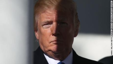 WASHINGTON, DC - JANUARY 19:  U.S. President Donald Trump stands in the colonnade as he is introduced to speak to March for Life participants and pro-life leaders in the Rose Garden at the White House on January 19, 2018 in Washington, DC. The annual march takes place around the anniversary of Roe v. Wade, Supreme Court decision that came on January 22, 1974. (Photo by Mark Wilson/Getty Images)