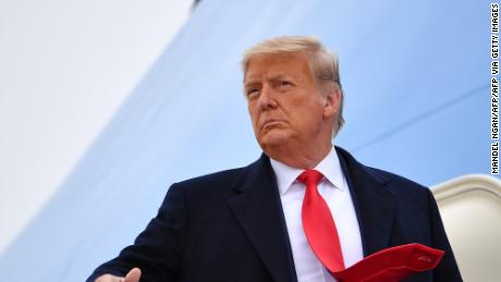 US President Donald Trump boards Air Force One before departing Harlingen, Texas on January 12, 2021. (Photo by MANDEL NGAN / AFP) (Photo by MANDEL NGAN/AFP via Getty Images)