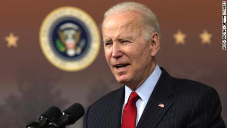 U.S. President Joe Biden speaks on the economy during an event at the South Court Auditorium at Eisenhower Executive Office Building on November 23, 2021 in Washington, DC. President Biden announced the release of 50 million barrels of oil from the Strategic Petroleum Reserve of the Department of Energy to combat high energy prices which are at a seven-year high across the nation prior to the holiday travel season.