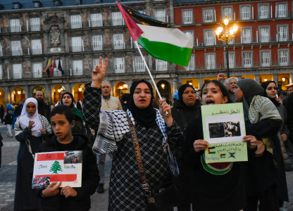 PROTESTAS EN MADRID EN CONTRA DEL GENOCIDIO DE GAZA