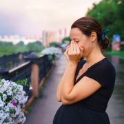 Upset pregnant woman. Vladislav Lazutin/Shutterstock