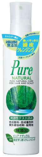 Pure NATURAL(ピュアナチュラル) シャンプー前の頭皮すっきりクレンジング 180ml