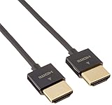 ELECOM HDMIケーブル イーサネット対応 スーパースリム 2.0m ブラック DH-HD14SS20BK