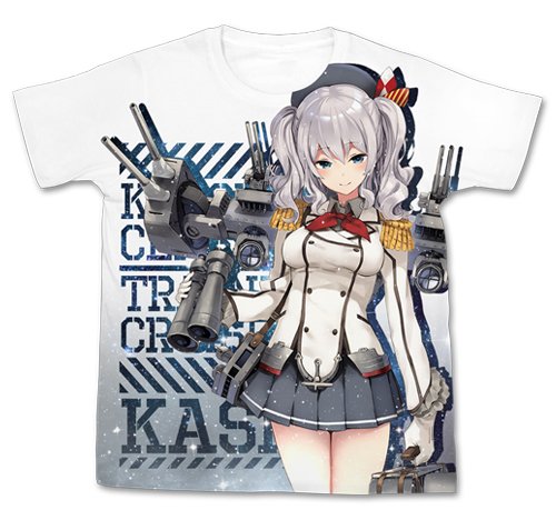 艦隊これくしょん -艦これ- 鹿島 フルグラフィックTシャツ ホワイト XLサイズ