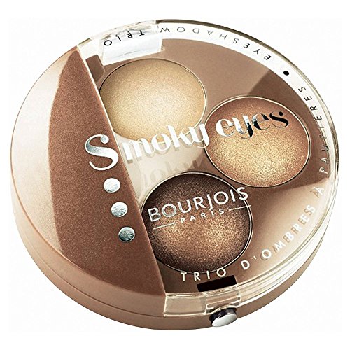 Bourjois Smoky Eyes Trio Eye Shadow - Mordore Chic ブルジョワスモーキーアイトリオアイシャドウは - シックmordore