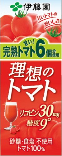 伊藤園 理想のトマト (紙パック) 200ml×24本