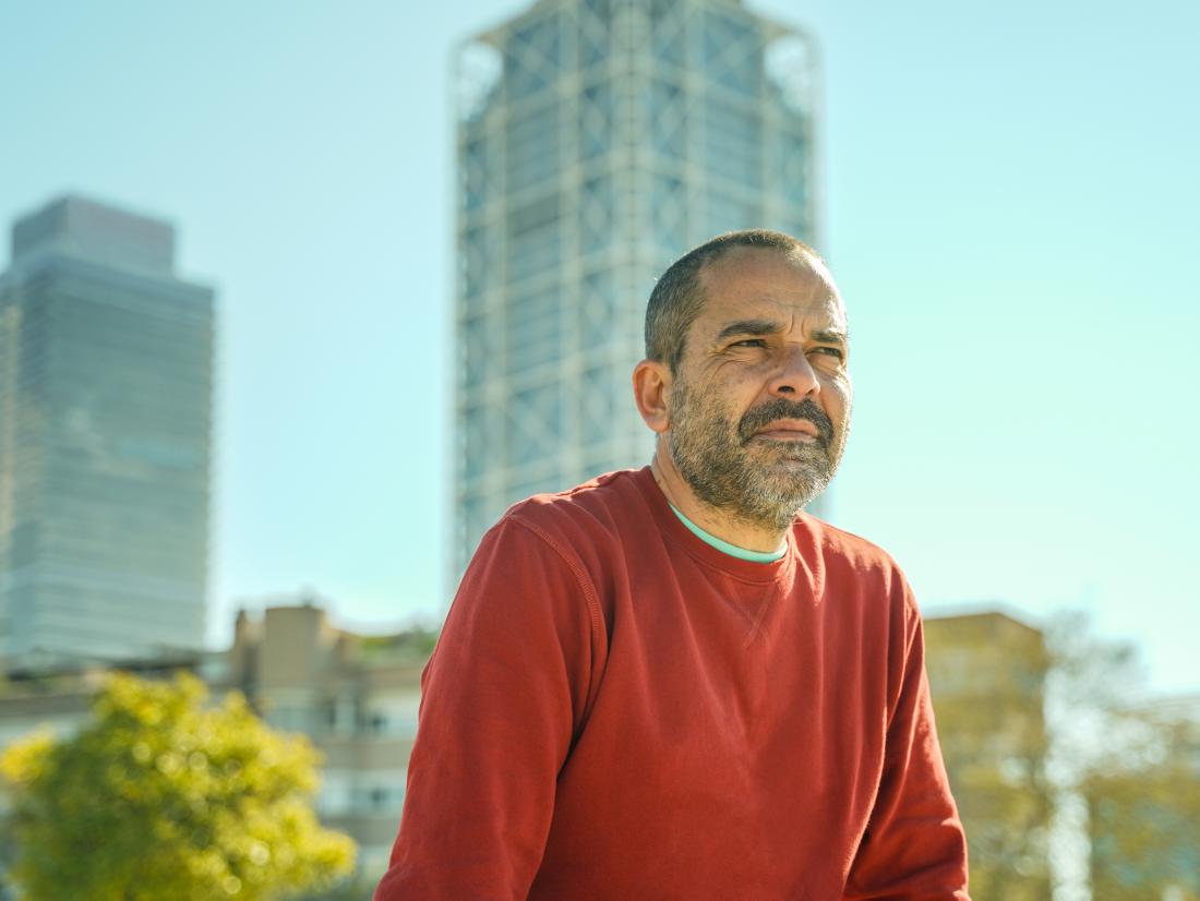 a man sits alone and thinks about his bladder cancer diagnosis