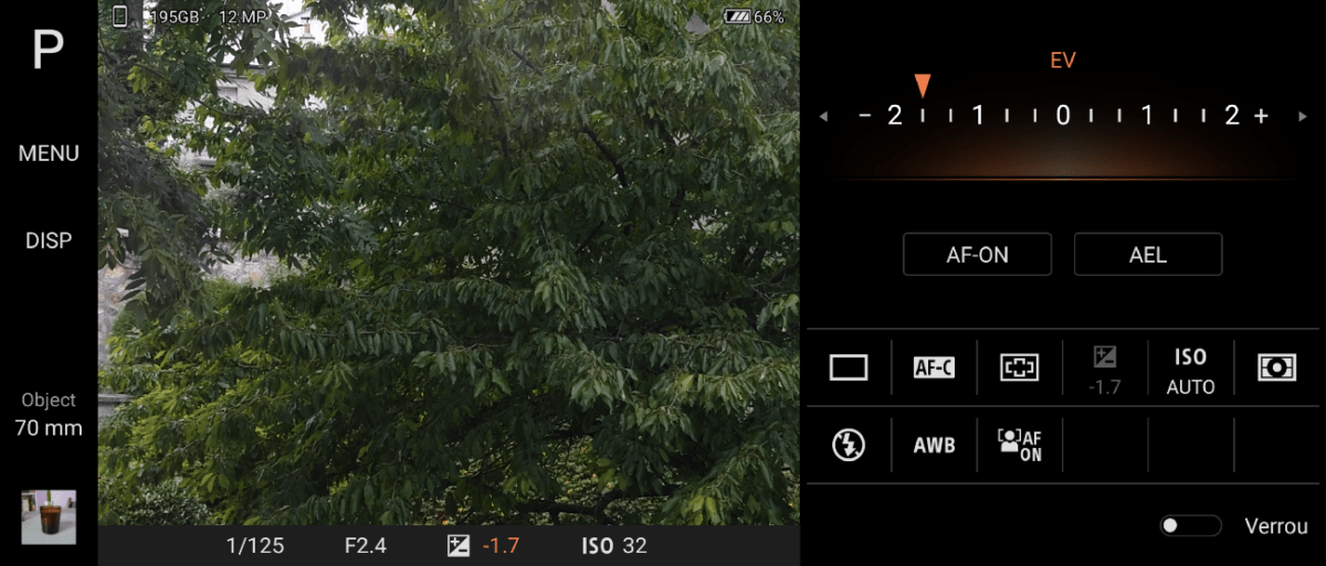 L'application Photo Pro du Sony Xperia 1 II