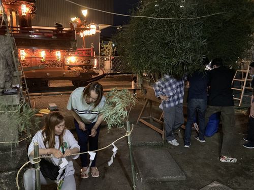 祭り前夜 ～令和6年 吉原祇園祭 東本通り三丁目～作業服ツバメヤ静岡県富士市吉原ユニフォーム202403