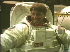 Photograph of British-born astronaut Michael Foale