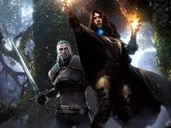 Geralt and Jennifer at the castle walls - Witcher 3