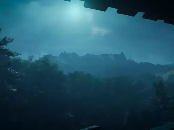 Live wallpaper «Ghost of Tsushima - Rainfall Timewarp»