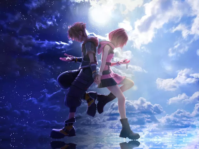 Live wallpaper «Kingdom Hearts 3 Sora Kairi 4K»