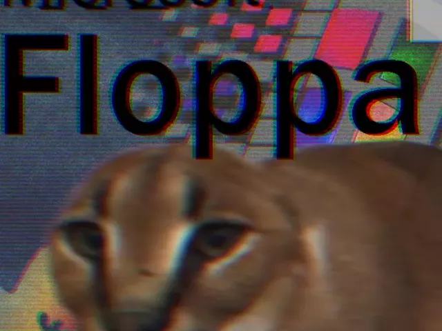 Live wallpaper «Microsoft Floppa 95 vaporwave»