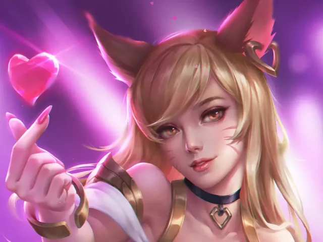 Live wallpaper «Ahri K DA League of Legends»