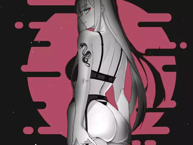 Live wallpaper «Zero Two with equalizer »